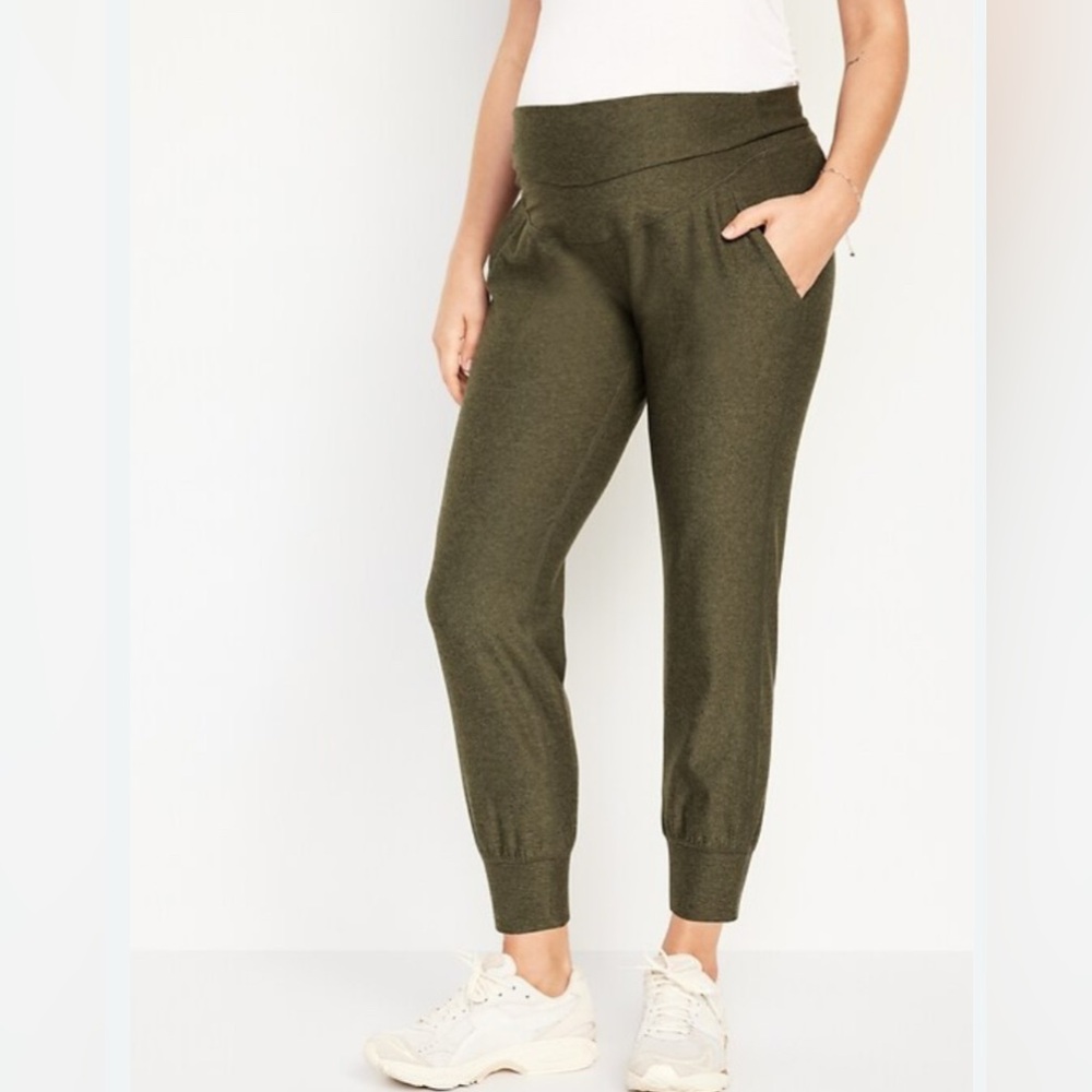 Old Navy Olive Green Maternity Joggers
